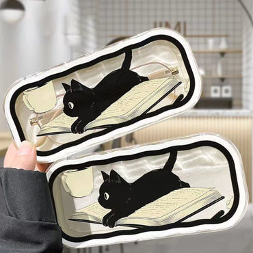 Folding Glasses Case Simple Fashionable Creative Transparent Portable Storage Myopia Glasses Case