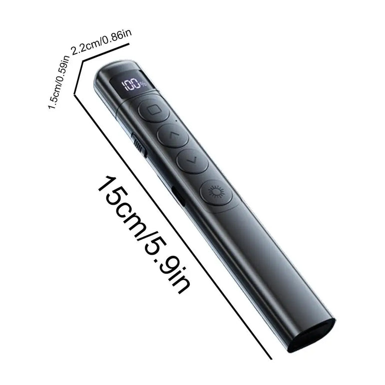 Clicker With Red Pointer 100 Days Standby Wireless Presentation Clicker Ergonomic Class Tool Presentations Supplies