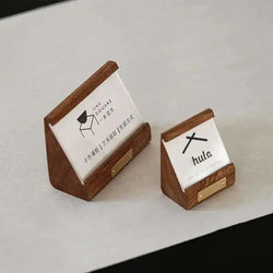 1pcs Solid wood products price tag, set up the exhibition introduction Decca card,  price tag, table stand