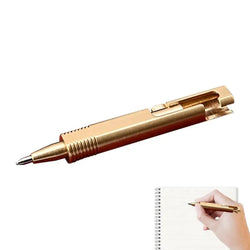 Mini Pen Creative Brass Journal Pens Journal Pens Brass Short Ballpoint Pens For Journaling Brass Writing Tools For Home School