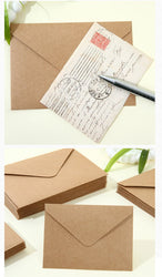 50pcs/lot Envelope 140g Kraft Paper Postcards for Wedding Invitation 19x14cm Envelopes Business Supplies Stationery Storage