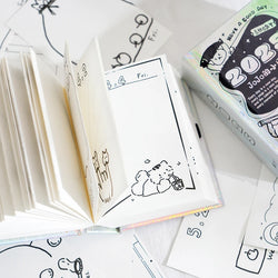 Journal GO 372 sheets 2025 Mini Calendar Note Portable Memo Calendar Student Stationery Delicate Calendar School Office Supplies
