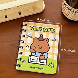 A7 Cartoon Capybara Coil Notebook Kawaii Learning Coil Book Cute Study Pocket Notepad Small Notebook School Stationery 
﻿ 
﻿
