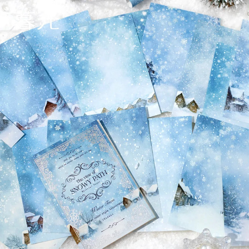 30pcs/lot Memo Pads Material Paper Field Diary Junk Journal Scrapbooking paper Cards Background Decoration stationery