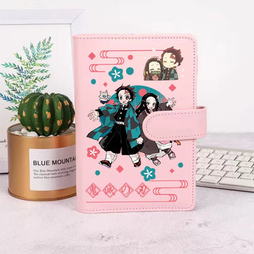 Demon Slayer Kawaii Notebook Kamado Nezuko Handbook Flipchart School Supplies Office Pu Material Children's Day Birthday Gift