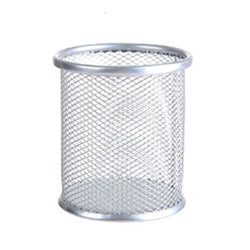 1Pcs Pencil Holder Office Desk Metal Mesh Square Round Pen Pot Cup Case Container Organiser Durable Pencil Case