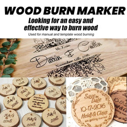 Scorch Pen Marker 3pcs 5ml Wood Burning Pen DIY Quick Craft Tools Creative Wood Markers For Artists Beginners Crafts