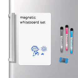 A4/A3 Magnetic Whiteboard Dry Erase White Board Markers Office Home Erasable Flexible Refrigerator Magnet Memo Message Board