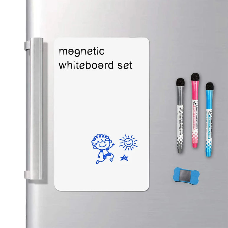 A4/A3 Magnetic Whiteboard Dry Erase White Board Markers Office Home Erasable Flexible Refrigerator Magnet Memo Message Board