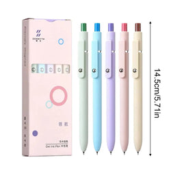 5 Pack 0.5mm Black Ink Pen Fine Tip Smooth Writing Used for Diary Notes Cute Office Study Supplies Gifts for Women Men