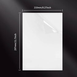 A4 10/50PCS 5MIC 100% Transparent Self-adhesive Paper  Vinyl Sticker Paper For Laser Printing Waterproof Scratchproof  Tear-off.