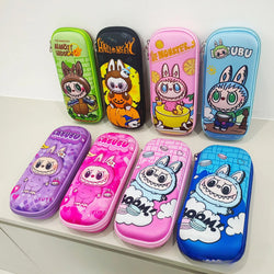 Kawaii 3D multiple anime EVA large-capacity waterproof lightweight student pencil cases, school supplies and stationery bags