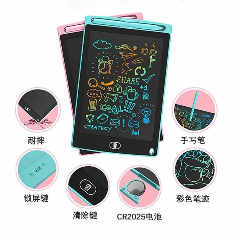 LCD Handwriting Board, Mini Portable Children's Graffiti Drawing Can Clear Handwriting Board