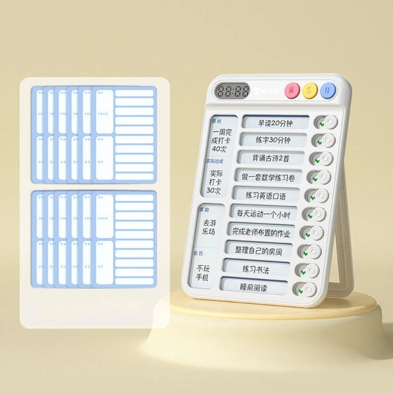 J0PB Portable Chores Chart for Kid, To Do List Checklist Task Board for Daily Plan