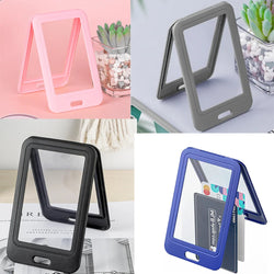 New Transparent Work Card Badge Holder Office Staff Employees ID Card Clear Pass Name Work Card Cover Case Sleeve with Lanyard