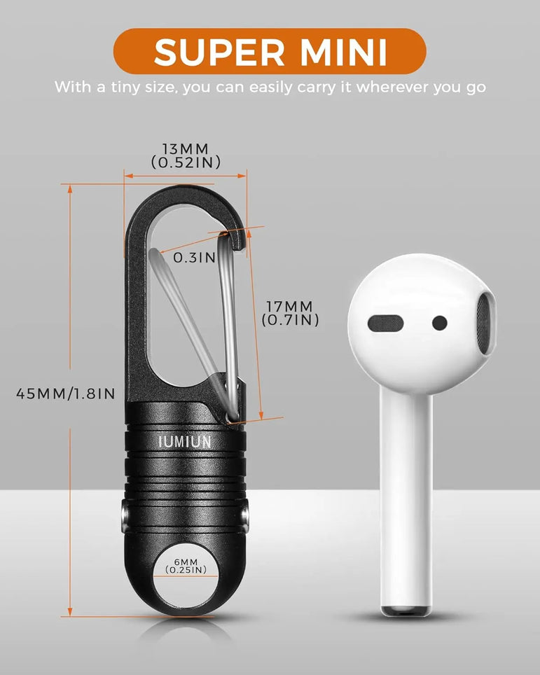 Magnetic Quick Release Keychain with Spring Key Clip and Key Ring-2 Button Lock System