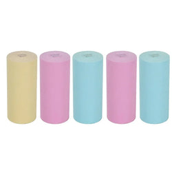 Mini Printer Paper Color Sticker 57*25mm Thermal Paper Self-adhesive Roll Papers Label Sticker For Phone Printing Picture Photo