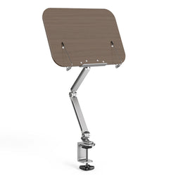 Book Stand for Reading Adjustable with 360° Rotating Base with Elastic Page Clip for Recipe Cookbooks Magazines Tablets Laptops