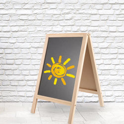 Set Double Sided Whiteboard Chalkboard Kids Sign Signs Easel Writing Stand Board Erasable Standing Wedding Table Message Student