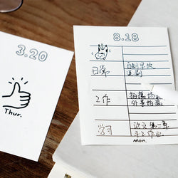 Journal GO 372 sheets 2025 Mini Calendar Note Portable Memo Calendar Student Stationery Delicate Calendar School Office Supplies