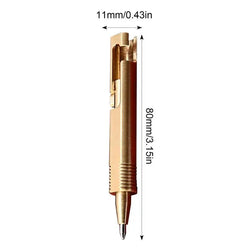 Mini Brass Pen Pocket Ballpoint Pen Signature Pen Small Bolt Action Ballpoint Pen Refillable Retractable Pens
