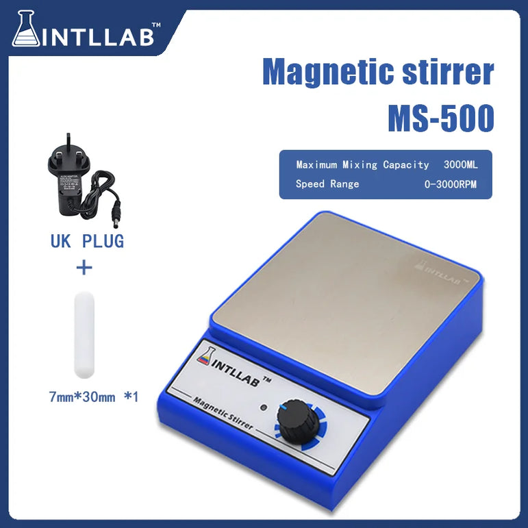 US Plug 3000ml Capacity Magnetic Stirrer With 316 Stainless Steel, Lightweight and Compact, with an Extraordinary Rotation Speed