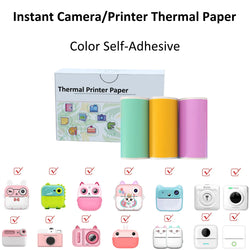 Self-Adhesive Instant Camera Print Refill Paper- Photo Printer Thermal Paper Rolls Instant Print Camera Refill Paper,57x30mm