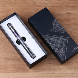 New MAJOHN C1 Fountain Pen Transparent Eyedropper EF F M Nibs Ink Pen school office writing pens Xmas gifts with Original Box
