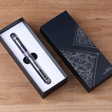 New MAJOHN C1 Fountain Pen Transparent Eyedropper EF F M Nibs Ink Pen school office writing pens Xmas gifts with Original Box