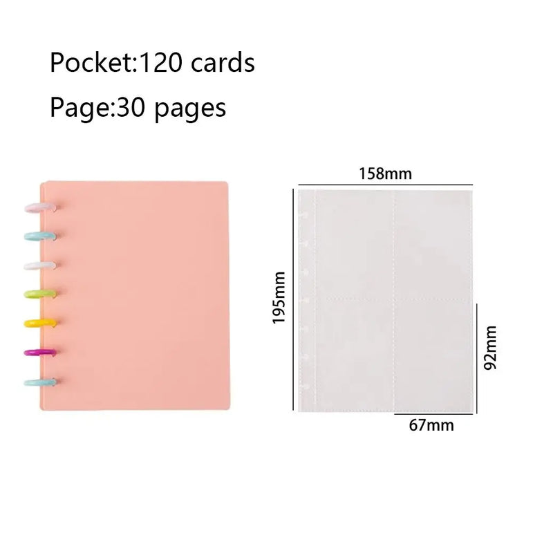 Kpop Photo Album New INS Multi-pockets Loose-leaf Binder 3 Inch Photocard Holder Idol Cards Collect Book Star Chaser