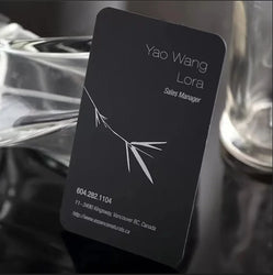 High-end Dusiness Card Customization 500g Dlack Card Paper Business Hot Stamping Free Design Business Card Custom Printing