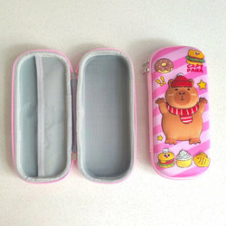 Kawaii 3D multiple anime EVA large-capacity waterproof lightweight student pencil cases, school supplies and stationery bags