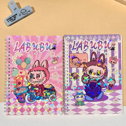 1/3/5/10pcs Random Style Creative Coil Notebook Cute Cartoon Notebook Horizontal Row Student Stationery Gift