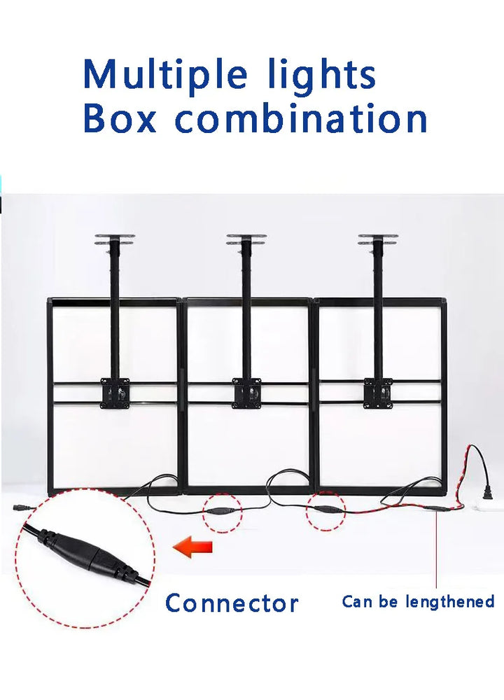 4K ultra clear ultra-thin advertising board LED lightbox, LED menu board, LED advertising poster display screen