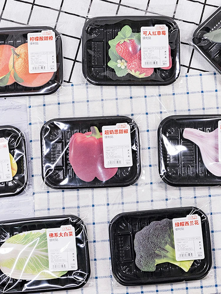 Novelty Funny Grilled Meat Simulation Memo Pad Sticky Notes  Notebook Stationery Paper Stickers forRestaurant Bar