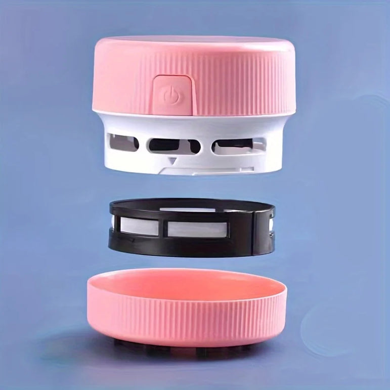 Desk vacuum cleaner, mini small household rubber paper cleaner, portable student supplies, office supplies, desktop storage box