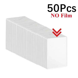 1-50PCS Transparent Korean Kpop Card Sleeve with Protective Film Clear Card Holder Idol Photo Game Card Toploaders Cover 35PT
