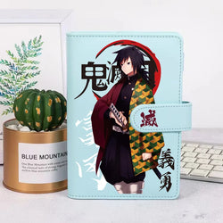 Demon Slayer Kawaii Notebook Kamado Nezuko Handbook Flipchart School Supplies Office Pu Material Children's Day Birthday Gift
