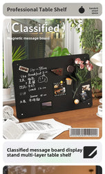 Desktop magnetic large-sized whiteboard, handwritten ironwork sign, coffee shop, standing blackboard billboard