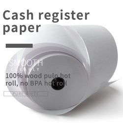 Thermal Paper 57x30mm POS Printer Blue Font 10 Rolls Mini Mobile Bluetooth Cash Register Roll Paper Bill Receipt Printing Paper