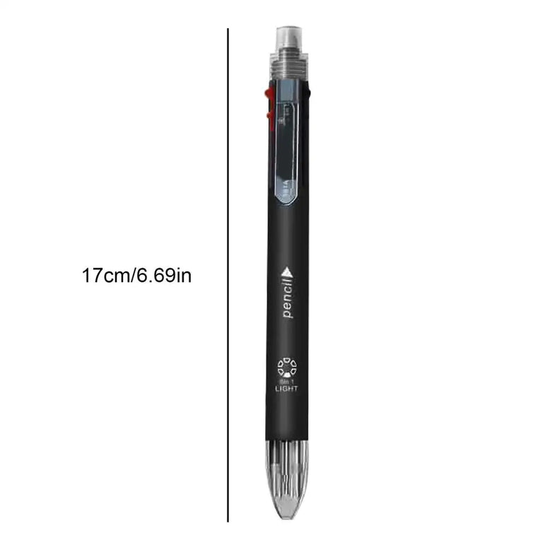 6 In 1 Multicolor Ballpoint Pen 5 Colors Ball Pen Creative Multicolor Ballpoint Pen 1 Automatic Pencil With Eraser for School
