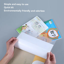 10PC-A4/16K Transparent Book Cover Protector High Transparency PP Material Adjustable and Reusable School Stationery for Student