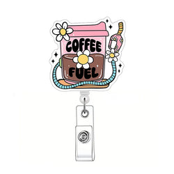 Newest Glitter Acrylic Medical Appliances Hospital Badge Reel Retractable ID Badge Holder With Ordinary Clip Name Holder
