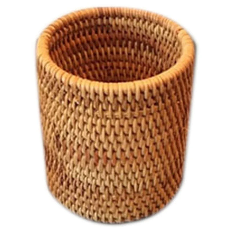Household Rattan Organizer Chopsticks Shovel Spoons Dinner Knives Forks Tableware Storage Box Storage Baskets