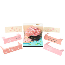 Castl Desk Calendar 2025 Tear-Away 3D Calendar Memo Pad Creative Desk Calendar DIY Notes Notepad 3D Art Calendar Paper