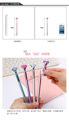 25 Pcs Wholesale Creative Plastic Big Diamond Gel Pen for Gift Pen Student Pen Fresh Stationery Back To School Gel Pen Set