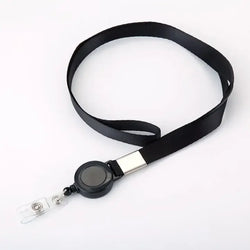Aluminum Alloy Card Holder Retractable Badge Reel Employee Staff Name ID Work Card Holder Business Supplies