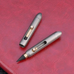 Metal Inkless Pen Titanium Alloy Forever Everlasting Pencil Desk Decor Pocket Pen For Writing Unique Keychain Pendant School