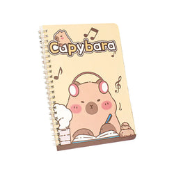 Capybara A5 Spiral Notebook Cute Planner Daily Notes Coil Notebooks Small Notepad For Kid Student Diary School Learning Supplies