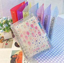 A5 A6 Glittery StarBinder Photo Collect Book&Journal Bonds Notebook Agenda Organizer Planner School Stationery